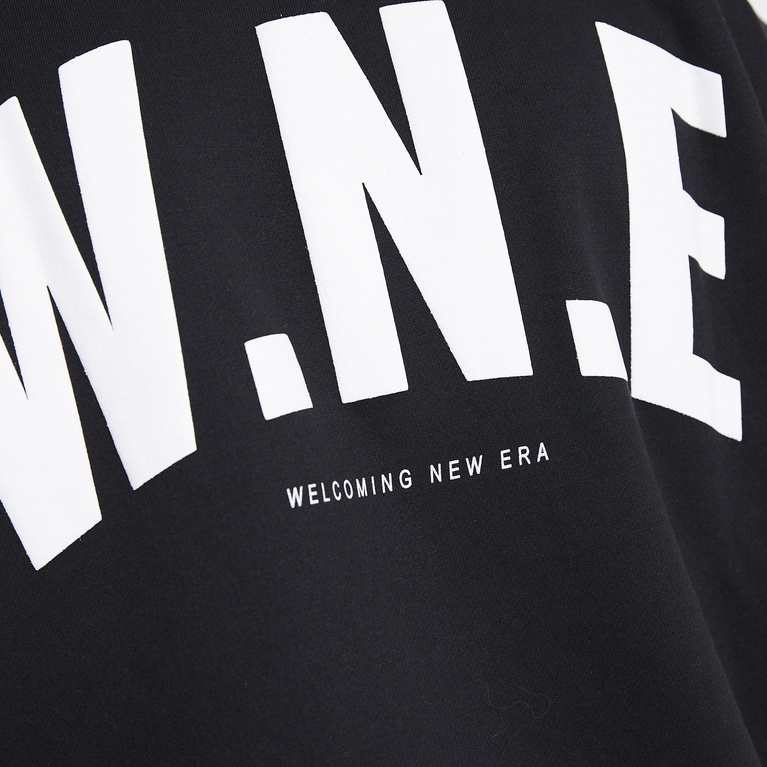 Printed sweat tee "Again"